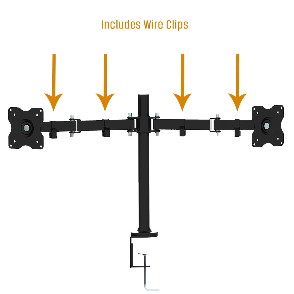 Articulating Desk Mount For Dual Monitor TV 10 30 VESA 100 X 100 With