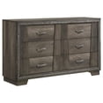 thumbnail image 3 of Coaster Janine 5-piece Transitional Wood Frame Queen Bedroom Set in Gray, 3 of 14