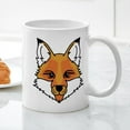 thumbnail image 3 of CafePress - Fox Face - 11 oz Ceramic Mug - Novelty Coffee Tea Cup, 3 of 4