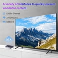 thumbnail image 2 of H96max V56 Smart Set-top Box Gigabit android Quad Core 12 8k Bluetooth Media Player H96 V58 Tv Box Black EU Plug 2+16G, 2 of 5