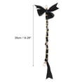 thumbnail image 2 of Unique Bargains 1 Pc Scarf Bow Handbag Strap Black Metal Fabric, 2 of 5