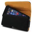 thumbnail image 5 of Black Leather Side Case Side Cover Pouch Belt Holster Clip B2 for iPhone 5 5S, 5 of 6