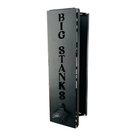 

SDJMa Can Cooler Holder with Bottle Opener - 2024 Wall Mounted Can Cooler Holders - 2 in 1 Ergonomic Magnetic Metal Can Cooler Dispenser (C)