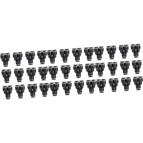 36 Pcs Tracheal Connector Three-way Tube Fittings Quick Connector Hose Bib Splitter Y Connector Splitter Hoses Water Line Splitter Quick