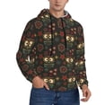 thumbnail image 2 of Goofa Boho Owl for Men's Hooded Sweatshirt - Lightweight Pullover Hoodie with Kangaroo Pocket, Perfect for Everyday Wear-Small, 2 of 7