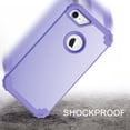 thumbnail image 5 of JTCASES for iPhone 7 / 8 / SE 2022 & 2020 Case, Drop Resistant Corners, Wireless Charging, Heavy Duty Shockproof Hybrid Hard PC Bumper, Camera Protection, Skin-feel Anti-scratch Cover, Lightpurple, 5 of 7