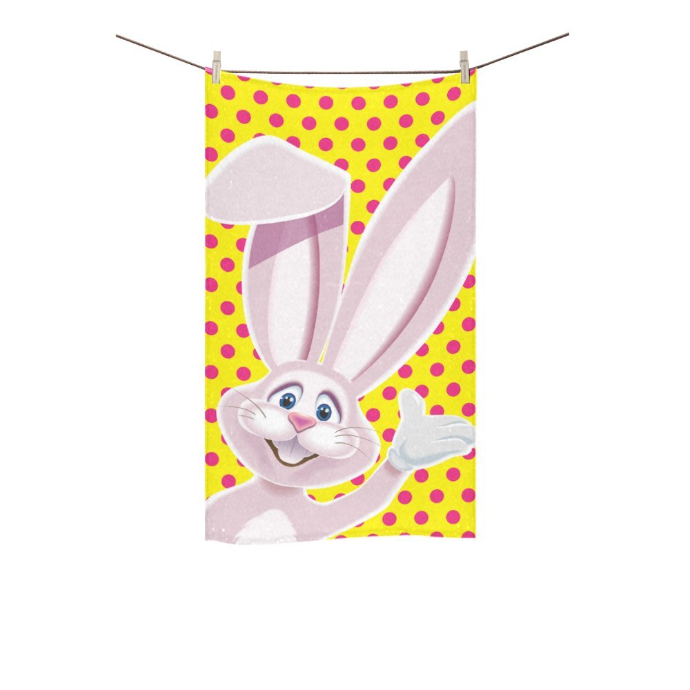 MKHERT Cute Pink Easter Bunny Bath Towel Hand Towel Shower Towel