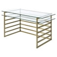 thumbnail image 3 of Home Square 2-Piece Set with Office Chair and Rectangular Desk in Gold, 3 of 15