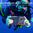 thumbnail image 3 of Shellbox 50ft Professional Waterproof Diving Housing for iPhone Samsung Universal Snorkeling Scuba Underwater Smartphones Protective Case for Outdoor Swimming Surfing Drifting with Lanyard(Orange), 3 of 12