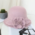 thumbnail image 3 of Outfmvch Bucket Bowler Hats Church Hats Bucket Hat for Women Hat for Women Fedoras for Women Tea Hat Tea Party Hat I M, 3 of 3