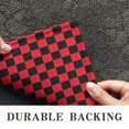 thumbnail image 6 of Red and Black Checkerboard Pattern Door Rugs,Washable Non Slip Door Mats Indoor,Decorative Door Mats,Entry Mat Indoor for Entrance,Bedroom,Kitchen,Bathroom,17"x30", 6 of 6