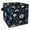 Multi1, variant on RATGDN Collapsible Fabric Cube Storage Bin with Double Handles for Living Room Bedroom Office Black - Warm White Powder Blue Flower