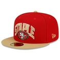 thumbnail image 3 of Men's New Era Scarlet/Gold San Francisco 49ers NFL x Staple Collection 59FIFTY Fitted Hat, 3 of 6