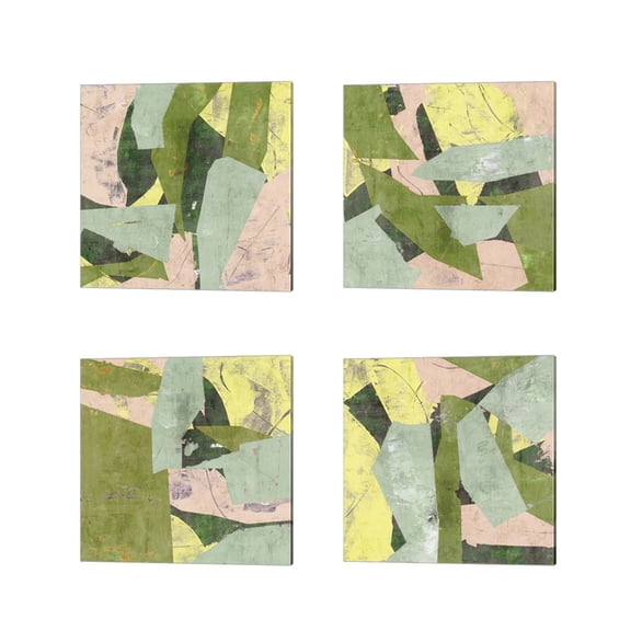 Great Art Now Forest of Memory by Melissa Wang 4 Piece Canvas Art Set Each 14W x 14H
