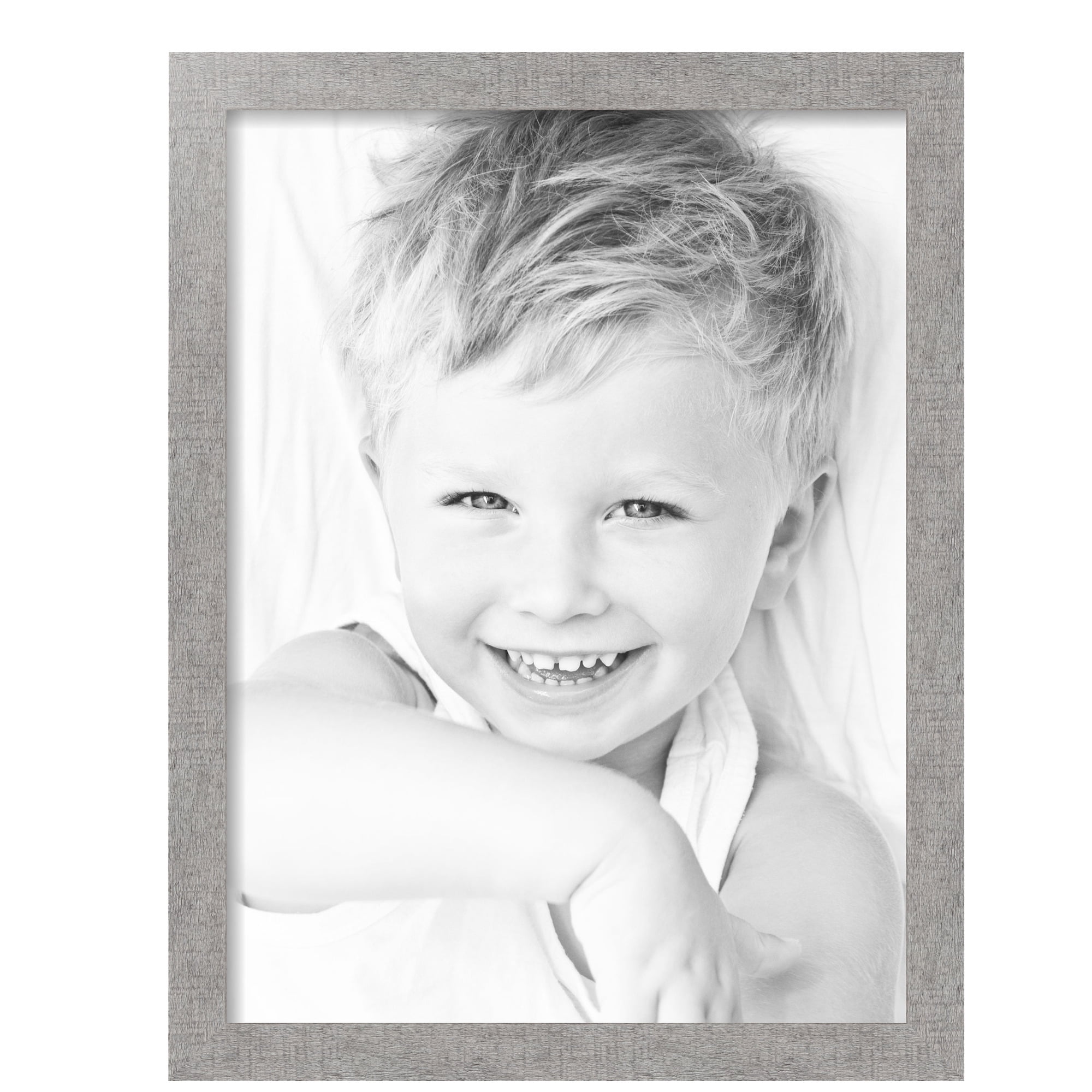 ArtToFrames 18" x 24" Winter White Barnwood 1.5 Inch Picture Frame, 18x24 inch Brown MDF Poster Frame (WOM-4661), 2 Pack