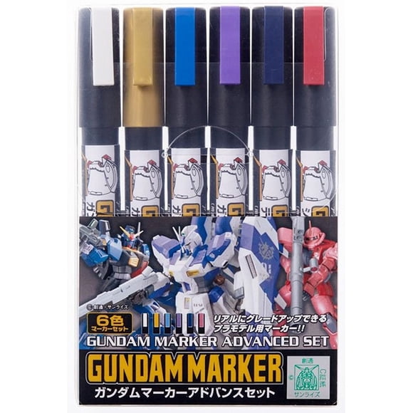 Set de rotuladores GSI Creos Gundam Marker Advanced GNZ-GMS-124