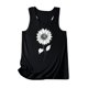 thumbnail image 3 of Gibobby Camiseta sin mangas de verano para mujer, camiseta sin mangas con gráfico de flores , camiseta informal para vacaciones(Negro,M), 3 of 4