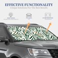 thumbnail image 3 of Goofa Palm Branch With Leaves Pattern 2 Piece Car Windshield Sun Shade Foldable | Front Windshield Shade for Sun, Heat and UV Rays | Sunshade for Car Front Window-Medium, 3 of 7