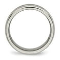 thumbnail image 5 of Auriga Fine Jewelry Titanium with CZ 8mm Grooved Band for Men Size 10.5, 5 of 6