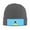 Deep Heather, variant on Flag Of Saint Lucia Beanie Hat Men Women Warm Printed Cap Knit Beanies Hats Outdoor Winter Gray