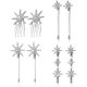 thumbnail image 1 of AURARMLET 8Ud Clips De Plateados Con Para Estilo Firme En Eventos Y Ocasiones, 1 of 7