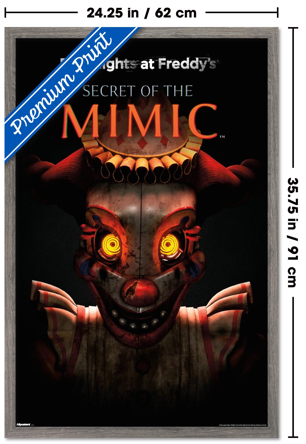 Five Nights At Freddy's: Secret of the Mimic (2025) - Cover Wall Poster, 22.375" x 34" Framed