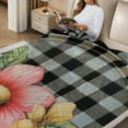 thumbnail image 2 of FCXZI Fuzzy Fluffy Soft Cozy Blanket Flowers Durable Flannel Blanket 60*80in, 2 of 7