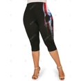 thumbnail image 4 of Leggings Capri de Talla Extra con Estampado de Bandera Americana Rosegal Leggings de talla grande, 4 of 5