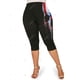 thumbnail image 4 of Leggings Capri de Talla Extra con Estampado de Bandera Americana Rosegal Leggings de talla grande, 4 of 5