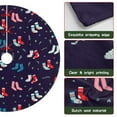 thumbnail image 6 of 30 Inch Christmas Tree Skirt – Velvet Plush Tree Mat, Soft Thickened Polyester with Red Ties, Single-Sided Printing, Available in 30in/36in/48in, Perfect for Holiday Xmas Tree Decoration, 6 of 7