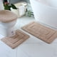 thumbnail image 1 of Xiao Hua Juego de tres piezas de inodoro de estilo europeo, juego de tres piezas de almohadillas para inodoro, alfombrilla de baño absorbente, limpia y reutilizable para ducha (gris), 1 of 5