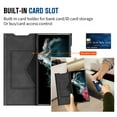 thumbnail image 2 of Allytech Magnetic Case for Samsung Galaxy S22 Ultra, Support Wireless Charging, Card Slot & Kickstand, [Comfortable Touch] Luxury PU Leather Anti-Fingerprint Shockproof Oil-Proof Flip Case - Black, 2 of 7