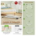 thumbnail image 2 of Clothes Rack Heavy Duty, 2-Minute Assembly Rolling Garment Rack with Wheels, Foldable Extendable Rack, Adjustable Metal Pole, White, 2 of 9