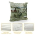 thumbnail image 4 of RUIYC Decorative Throw Pillow Cover Scenery Rural Old Hand Drawn Vintage Valley Cute Soft Cushion Cover Case for Couch Bedroom Car, 4 of 5