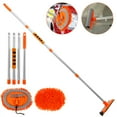 thumbnail image 2 of 62 Inch Car Wash Mop Mitt with Long Handle Chenille Microfiber Car Cleaning Brush Kit 180° Rotating Extension Pole Windshield Window Squeegee Scratch Cleaning Tool for Car RV Truck Boat, 2 of 10