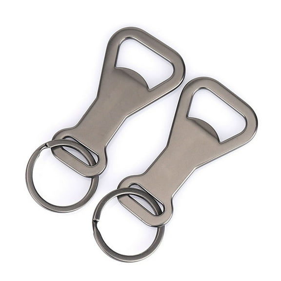 2 pcs Mini Keychain Creative Beer Metal Bottle Opener