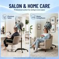 thumbnail image 3 of ZENY Professional Adjustable Hooded Bonnet Hair Dryer with Rolling Stand 1300W Salon Dryer, Grey, 3 of 7