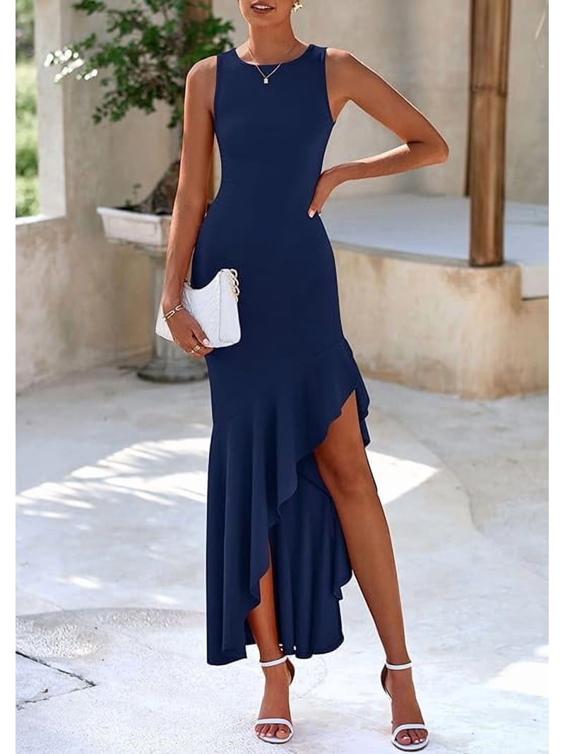 gala maxi dress Winter Gala Satin One Shoulder Maxi Dress