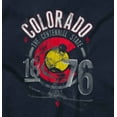 thumbnail image 2 of Colorado Mountain Skier State Flag Sweatshirt for Men or Women Brisco Brands S, 2 of 6