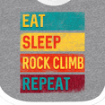 thumbnail image 4 of Inktastic Rock Climbing Eat Sleep Rock Climb Repeat Boys or Girls Baby Bib, 4 of 4
