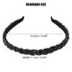 thumbnail image 4 of Diadema Unique Bargains Con aro para el cabello Con cuentas Negro 0.43 pulgadas, 4 of 7