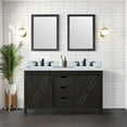 thumbnail image 6 of Marsyas 60 in W x 22 in D Brown Double Bath Vanity and Cultured Marble Countertop, 6 of 6