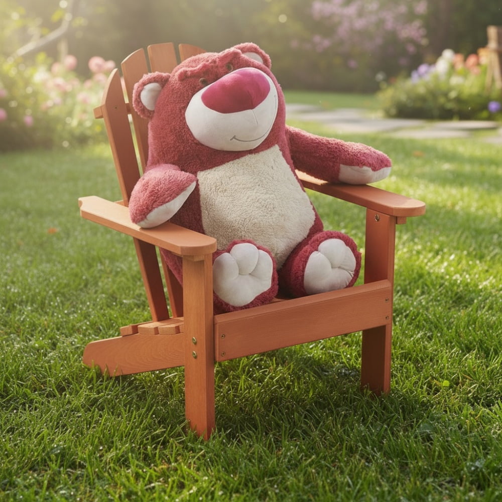 NOBOLEA Solid Wood Kids Adirondack Chair, Hemlock Outdoor Beach & Camping Seat, Safe Indoor Playroom Furniture, Easy Assembly Gift for Ages 3-10