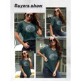thumbnail image 2 of Anbech Moon Sun Women T Shirt Vintage Nature Graphic Short Sleeve Tee Tops, 2 of 8