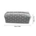 thumbnail image 2 of Pencil Case, Polka Dot Portable Small Stationery Pouch Makeup Bag Women Accessories Organizer Travel Toiletry Case Compact Zipper Storage Bag Multi-Purpose Cute Bag. Gray, 2 of 4