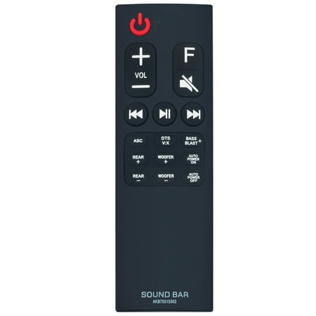AKB75515302 Replace Remote Control for LG Sound Bar SK5