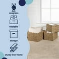 thumbnail image 5 of happimess Arden Coastal Cottage Seagrass Scalloped Rectangular Organizing Storage Baskets, Natural (Set of 3), BSK2013A-3SET, 5 of 8