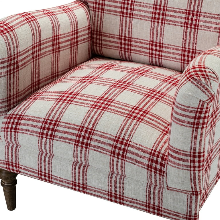 Red tartan chair hot sale