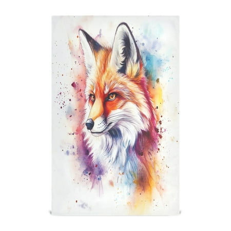 

Kitchen Towel 28x18 Inches x6，Plate Towel Decorative Towel Napkin Tea Towel Tea Towels For Kitchen Dish Cloths & Dish Towels Color Watercolor Cartoon Fox