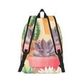 thumbnail image 3 of Balery Succulent And Cactus Vintage Canvas Backpack for Men and Women - Large Capacity, Durable Travel Laptop Bag for School, Work, Hiking, and Outdoor Activities, 3 of 7